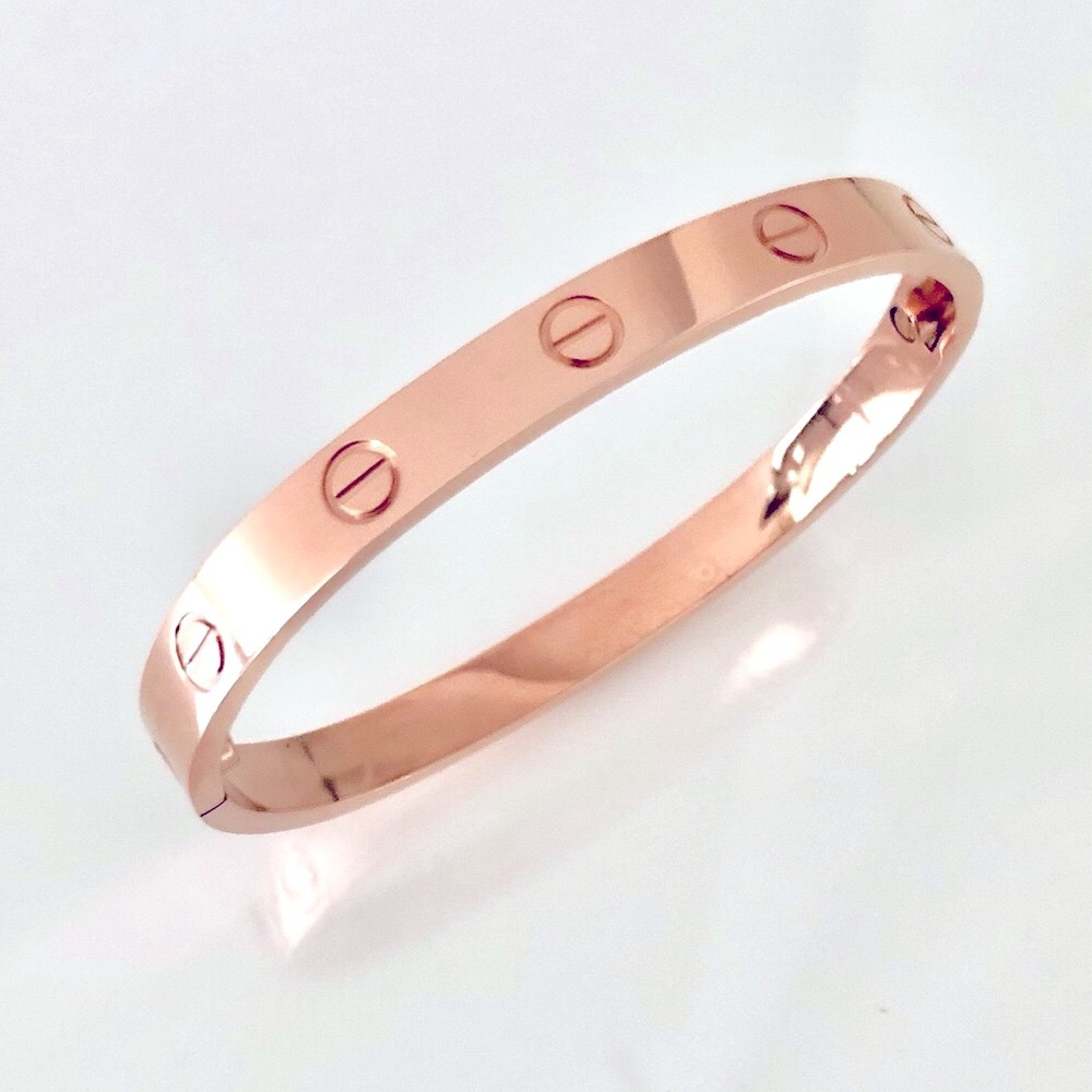 Rose Gold Screw Classic Model Bracelet